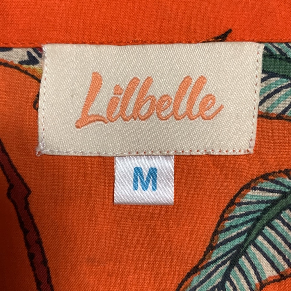 Lilbelle Women’s Kids Orange Pajama Set Medium Animal Print Fun Colorful - Picture 5 of 14